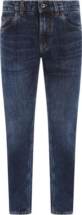 Dolce & Gabbana Slim-fit Jeans, male, Blue, Size: XS Mens Stylish Pants