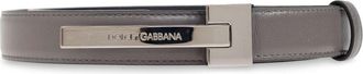 Dolce & Gabbana Cintura in pelle - Grigio