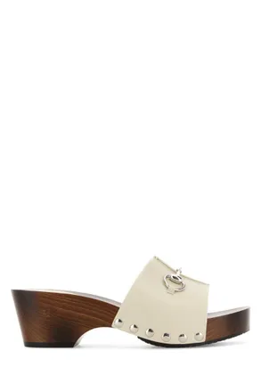 Gucci Beige Studded Collection Sandals