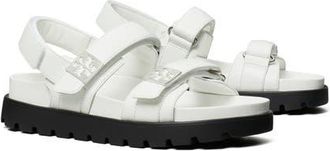 Tory Burch Mellow Sport Sandal in Bianco /Silver at Nordstrom, Size 5.5
