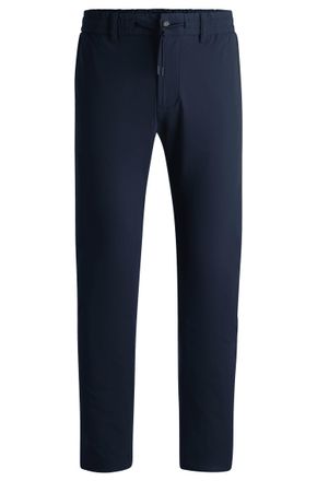 HUGO BOSS Mens Tapered-Fit Chinos in Dark Blue - Size 38W/32L