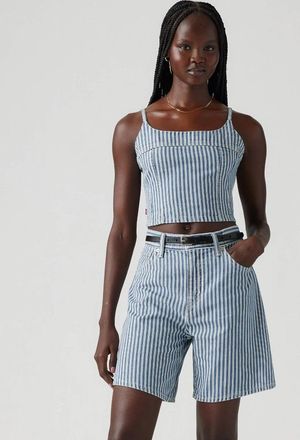 Levi's Jadine Camisole Top Womens Mischa Stripe Denim Scoop Neck PALL468