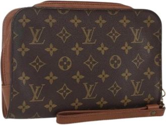 Louis Vuitton Pre-owned Vintage Clutch - Dames - Vintage Clutch - Bruin - ONE Size - Vintage