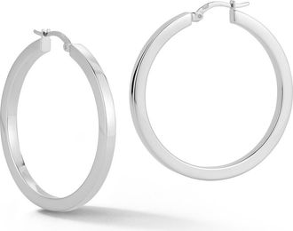Glaze Jewelry Tube Hoop Earrings in Silver at Nordstrom Rack