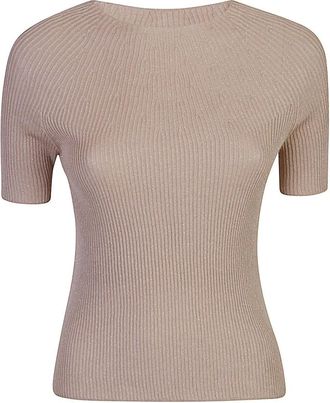 Eleventy Dames, Truien, Beige, Maat: XS Katoen