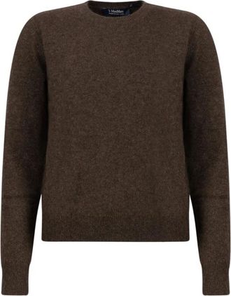 Max Mara Truien & Vesten, Dames, Bruin, M, Voliera Trui