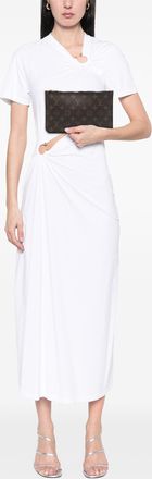 Louis Vuitton Pre-owned Womens Monogram Neverfull Pouch - Brown Textile - One Size