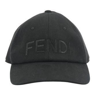 Fendi Baseballpet - Heren - Petten - Zwart - ONE Size - Katoen - Accessoires
