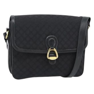 Celine Pre-owned Cross Body Bags, female, Black, Size: ONE SIZE Pre-owned Canvas Shoulder Bag