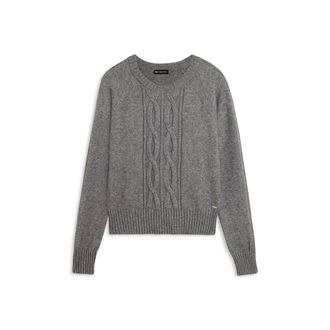 Freddy Maglia girocollo in tricot con trecce verticali