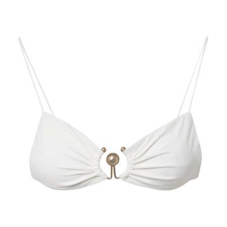 CHRISTOPHER ESBER Bikinis, female, White, Size: S Ruched Orbit Bikini