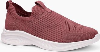 Hotter Womens Motive Womens Trainers - Dark Rose Textile - Size: 9