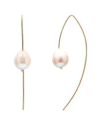 Gabi Rielle Dnu Discontinued Gabi Rielle Gold Over Silver Pearl Earrings
