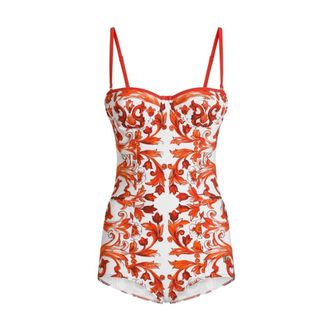 Dolce & Gabbana Dames, Badkleding, Oranje, Maat: S