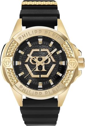 Philipp Plein Accessoires, Heren, Zwart, ONE Size, Leer, Majesty Horloge
