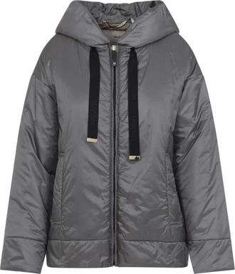 Max Mara Grijze Jas Aw 25 Stijlvolle Buitenkleding - Dames - Winterjassen - Grijs - XS - Polyester - Jassen