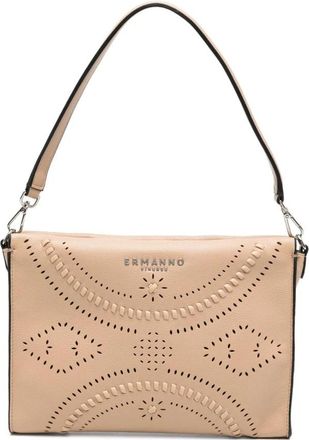 Ermanno Scervino Angelina Clutch - Dames - Schoudertassen - Beige - ONE Size - Leer - Tassen