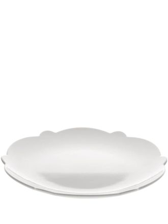 Alessi scallop-edge round plate - unisex - Melamine - OS - White