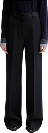 Bally Wijde broek - Dames - Wijde Broeken - Blauw - S - Katoen - Broeken