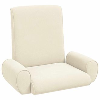 vidaXL Sill&oacute;n Ajustable Crema Terciopelo Granuloso Vidaxl