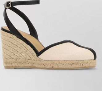 Castaner cecilia canvas espadrille wedges closed toe