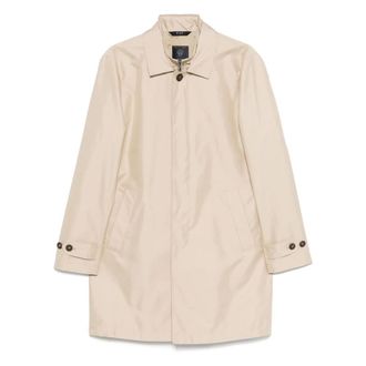 Fay Stijlvolle Winterjas - Heren - Mantel - Beige - M - Katoen - Jassen