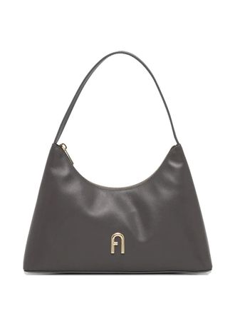 Furla Diamante shopper met rits en logo - Grijs