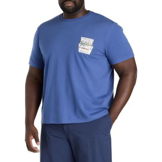 Vineyard Vines Big & Tall Chill Cooler Graphic Tee in Moonshine at Nordstrom, Size 2X Big