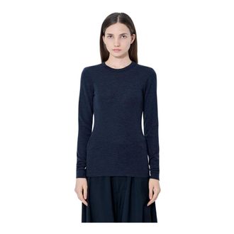 R&oacute;he Truien & Vesten, Dames, Grijs, 2Xs, Wol, Fijn Merinowollen Top met Lange Mouwen