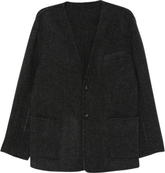 Eleventy V-hals Gebreide Kleding - Heren - V-hals truien - Grijs - XL - Wol - Truien & Vesten