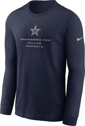 Nike Dallas Cowboys Team Issue Nike Mens Dri-FIT NFL Long-Sleeve T-Shirt in Blue | 02EW41S7RD-ZSZ
