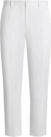 Dolce & Gabbana Elegante Zwarte Broek voor Vrouwen - Heren - Slim Fit Broeken - Wit - L - Broeken