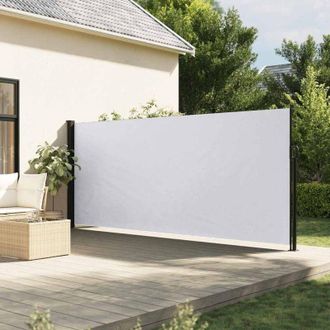 vidaXL Toldo Lateral Retr&aacute;ctil Blanco 160x500 Cm Vidaxl