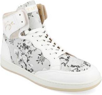 Taft The Rapido Woven High Top Sneaker in White Eden at Nordstrom Rack, Size 10.5