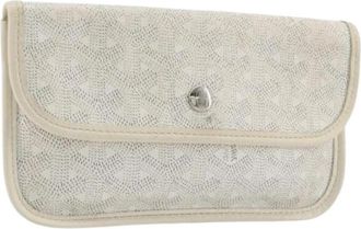Goyard Pre-owned Vintage Pouch - Dames - Vintage Clutch - Wit - ONE Size - Leer - Vintage