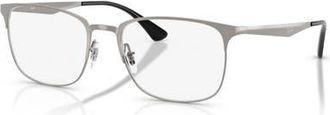 Ray-Ban 54mm Square optical glasses in Grey at Nordstrom