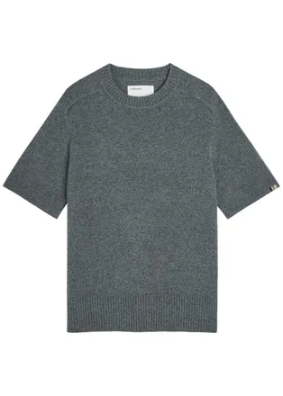 Extreme Cashmere Extreme Cashmere N&deg;454 Scott Cashmere-blend top - Dark Grey - One Size