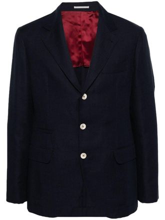 Brunello Cucinelli single-breasted blazer - Blue