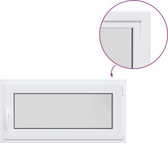 vidaXL Ventana De S&oacute;tano Risor 100 X 55 Cm Pvc Y Vidrio Vidaxl