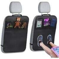 OEM Alfombrillas Protectoras Con Bolsas De Almacenamiento - Juego De Dos Piezas De Protectores Para El Asiento Trasero De Coches, Suv, Furgonetas O Camion
