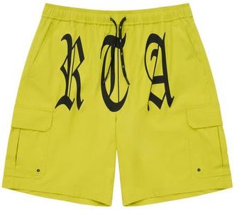 Rta Miguel Board Shorts in Citron Old English Rta at Nordstrom, Size Xxx-Large