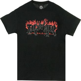 Thrasher Zwarte Heren T-shirt Korte Mouw - Heren - T-shirts - Zwart - S - Katoen - Tops