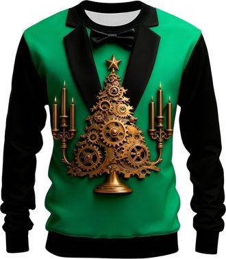 Generic Christmas T Shirt Christmas Tshirt, FFFF Tie Suit Crew Neck UUUU 2025 Xmas 3D Printed Graphic Novelty Funny Festival Winter Holiday Parties Casual Fas