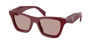 Prada PR C07S 24O20I Womens Sunglasses Burgundy Size 51