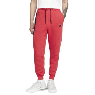 Nike Nike FB8002-672 Mens Tech Fleece Tracksuit Bottoms, Lt Univ Red HTR/Black, S