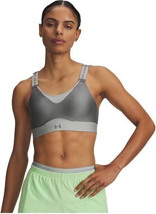 Under Armour Infinity High Impact Sports Bra Womens Bra Clay Green/Titanium/Clay Green : LG D-DD, Polyester