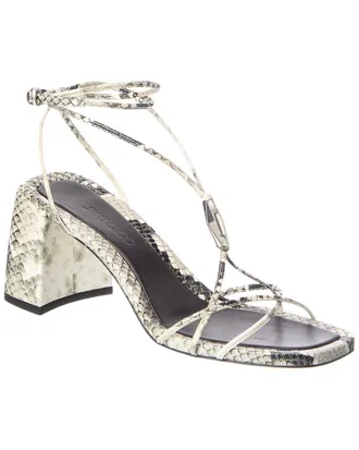 Jimmy Choo London Leather Wedge Sandal