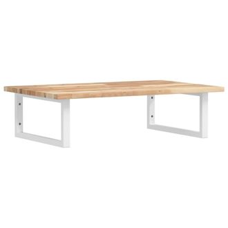 vidaXL Estante De Lavabo De Pared Acero Y Madera Maciza De Acacia Vidaxl