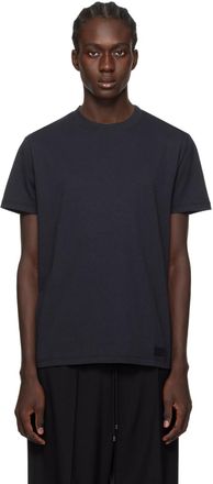 VALENTINO｜SHORT-SLEEVED ROUND NECK T-SHIRTS (2B3MG20V 7 Valentino Garavani Black Red VLTN Short Sleeve Crew Neck T