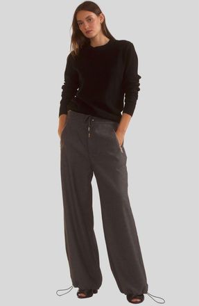 Cynthia Rowley Elea Wool Cashmere Sweater in Black at Nordstrom, Size Large